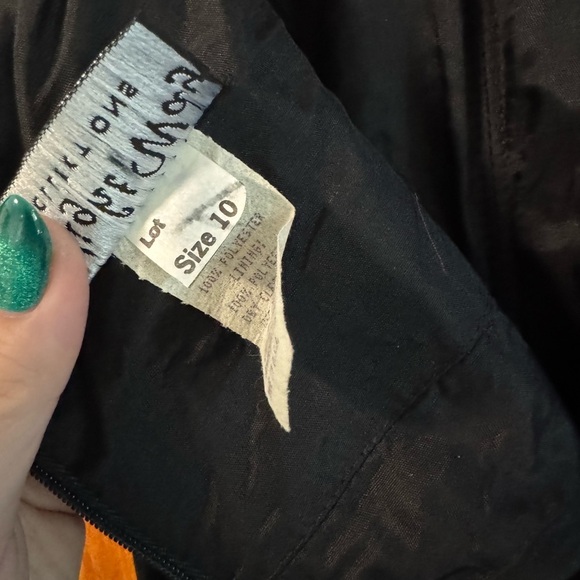 VTG Nightway Collections Formal Midi Dress Velvet Y2K Size 10 Black EUC - Picture 5 of 7